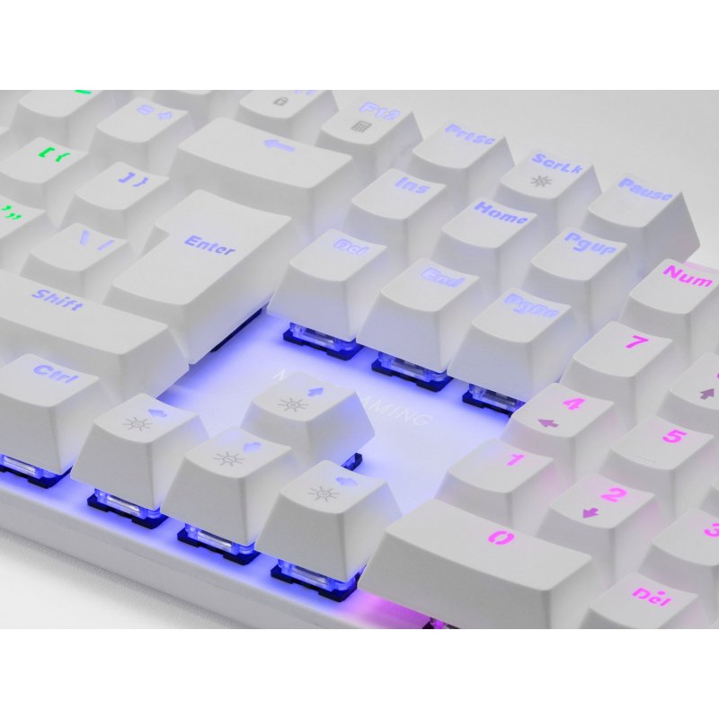Mars Gaming MK422 clavier USB AZERTY Français Blanc