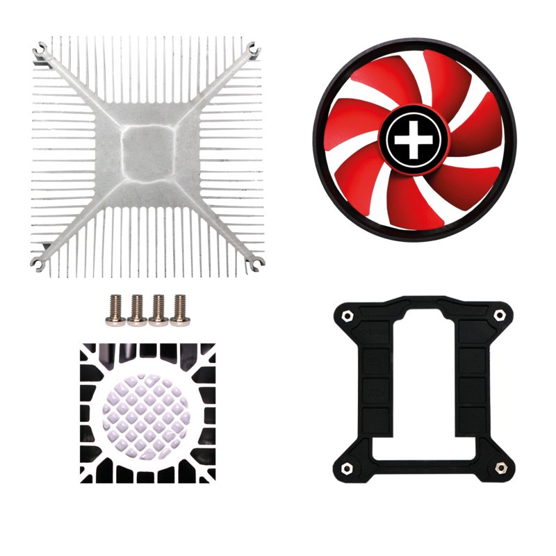 Xilence Performance C XC232 système de refroidissement d’ordinateur Processeur Ventilateur 9,2 cm Noir, Rouge 1 pièc