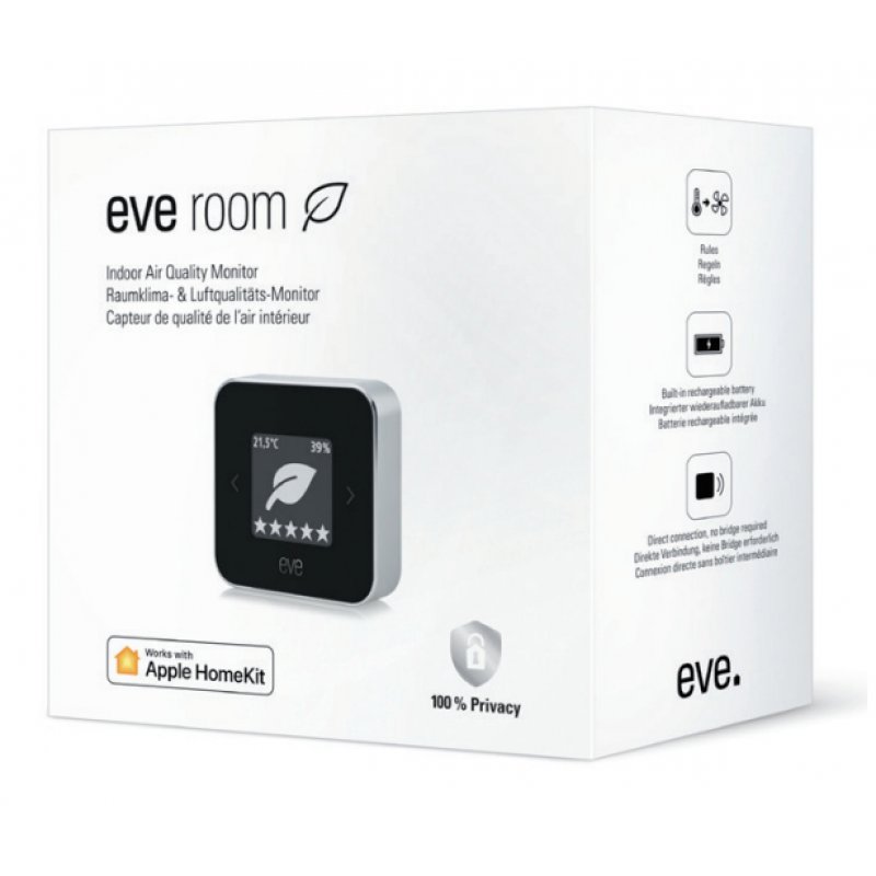 Eve Room capteur environnemental de maison intelligente Sans fil