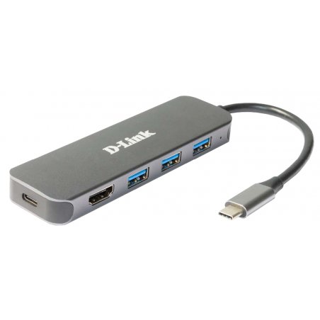 D-Link 5-in-1 USB-C Hub with HDMI/Power Delivery DUB-2333