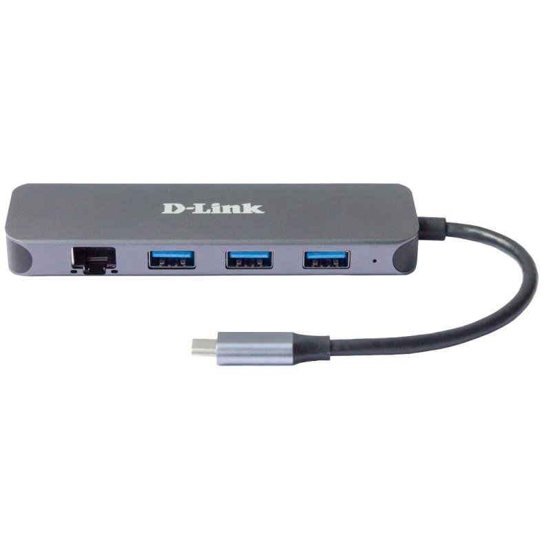 D-Link Hub USB-C 5-en-1 avec Gigabit Ethernet/alimentation DUB-2334