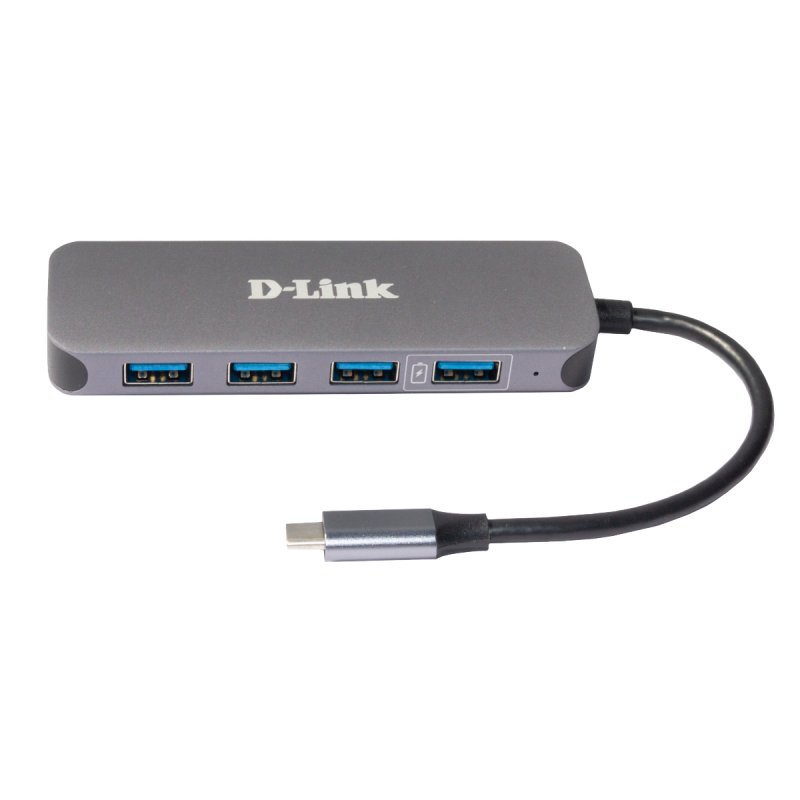 D-Link USB-C to 4-Port USB 3.0 Hub with Power Delivery DUB-2340