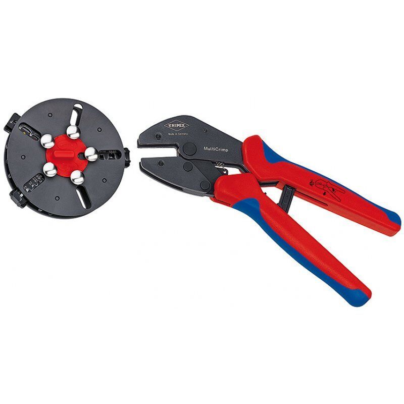 Knipex 97 33 01 Pince à sertir Pince à dénuder Bleu, Rouge