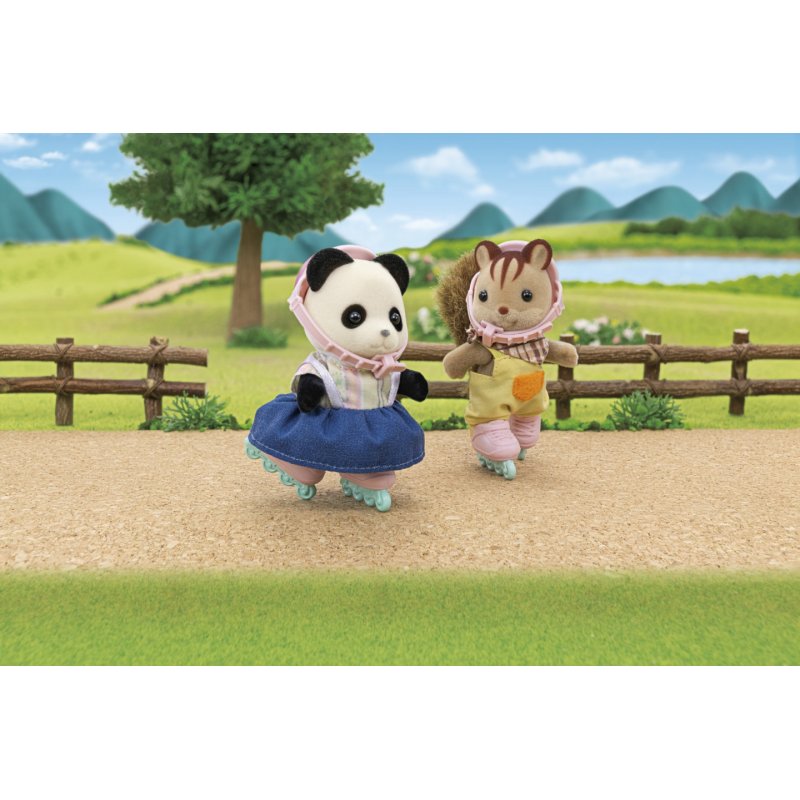 Sylvanian Families Cycle & Skate Set - Panda Girl