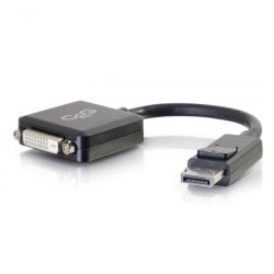 20cm DisplayPort M to DVI F BLK