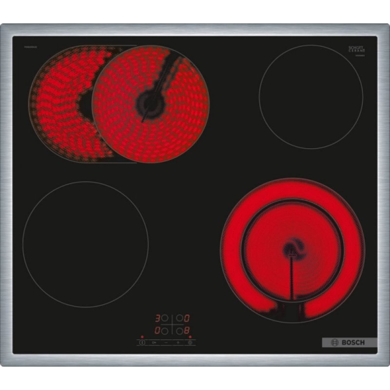 Bosch Serie 4 PKN645BA2E hob Black Built-in 60 cm Ceramic 4 zone(s)