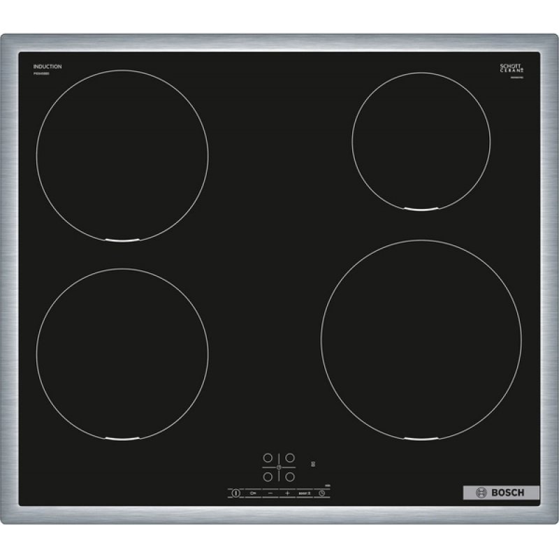 Bosch Serie 4 PIE645BB5E hob Black Built-in 60 cm Zone induction hob 4 zone(s)