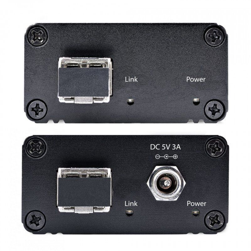 StarTech.com 2-Port USB 3.0 Extender over OM3 Multimode Fiber - LC/LC - 2x 5Gbps USB-A Hub - 350m (1150ft) Range - Durab