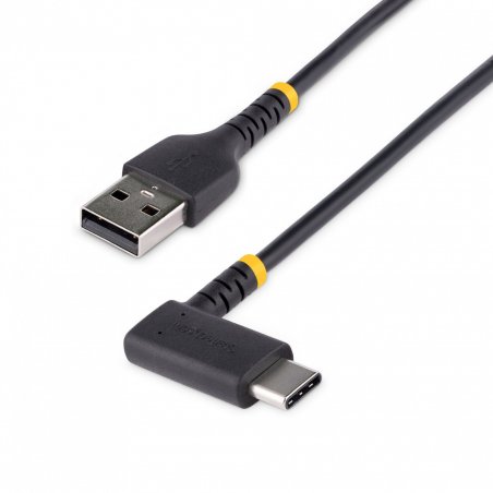 StarTech.com Câble USB A vers USB C de 1m - Câble de Chargement USB C Noir - Fibre Aramide Robuste - Chargeur Rapide U