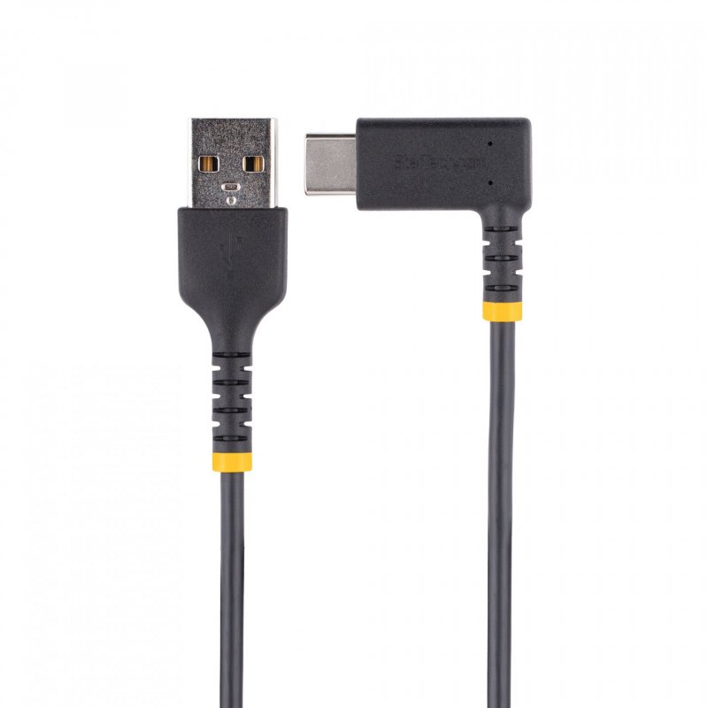 USB-A TO USB-C CHARGING CABLE 1M RIGHT ANGLE - FAST CHARGE