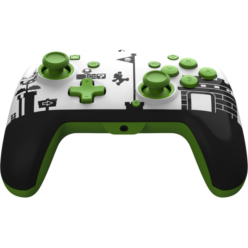 PDP Super Mario Retro REMATCH Black, Green, White USB Gamepad Nintendo Switch, Nintendo Switch OLED