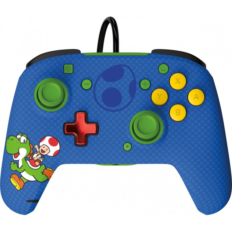 PDP REMATCH: Yoshi & Toad Blue USB Gamepad Analogue / Digital Nintendo Switch, Nintendo Switch OLED