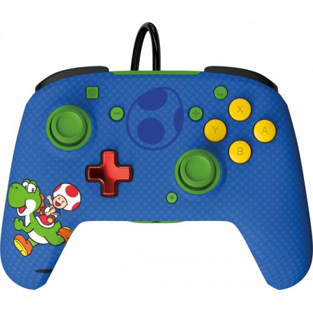PDP REMATCH: Yoshi & Toad Bleu USB Manette de jeu Analogique/Numérique Nintendo Switch, Nintendo Switch OLED