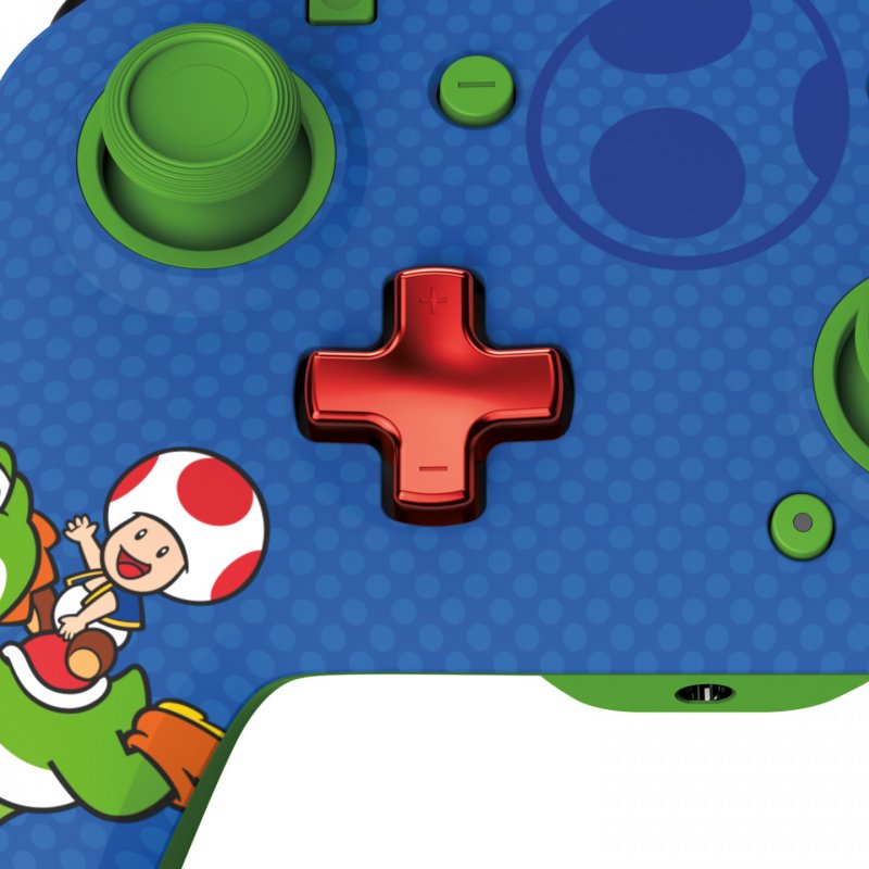 PDP REMATCH: Yoshi & Toad Blue USB Gamepad Analogue / Digital Nintendo Switch, Nintendo Switch OLED