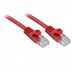 LINDY Basic Cat.6 U/UTP Cable Red 0.3m
