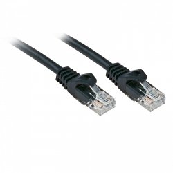 LINDY Basic Cat.6 U/UTP Cable Black 3m