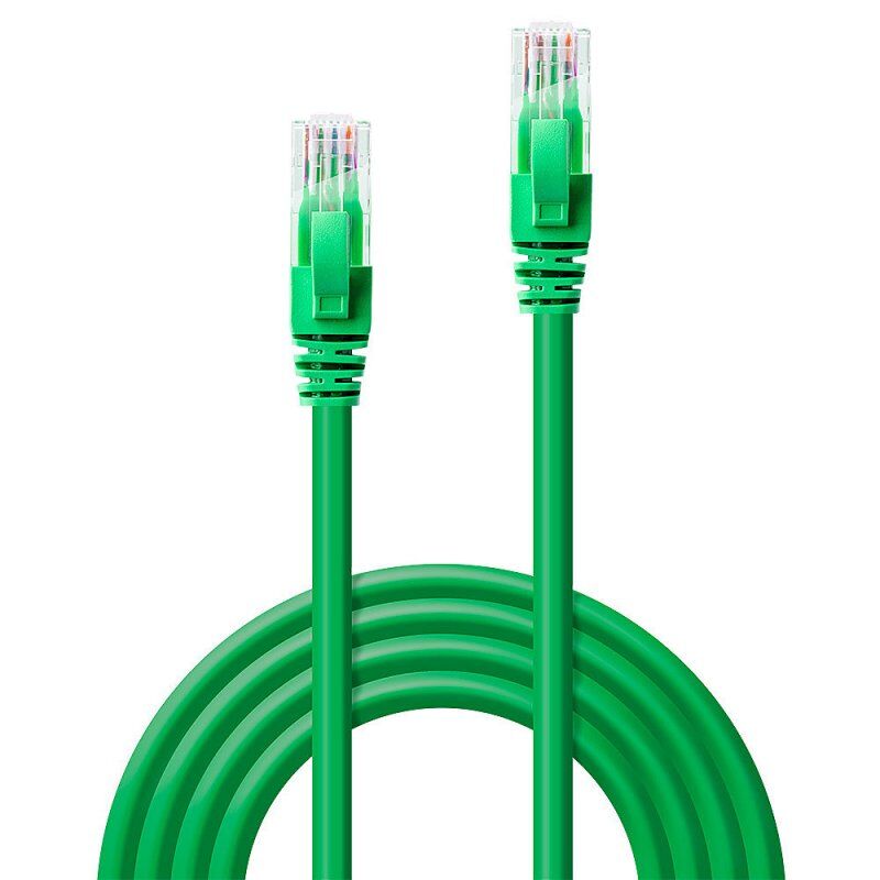 Lindy 0.3m Cat.6 U/UTP Cable, Green
