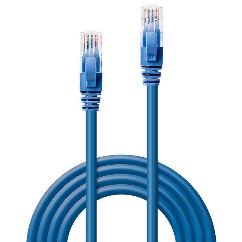LINDY Cat.6 UTP Cable Blue 0.5m