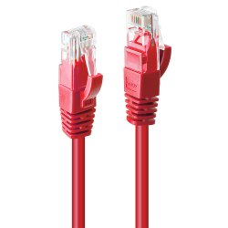 LINDY Cat.6 UTP Cable Red 1m