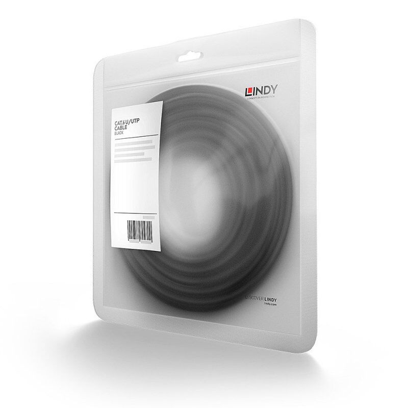 LINDY Cat.6 UTP Cable Black 3m