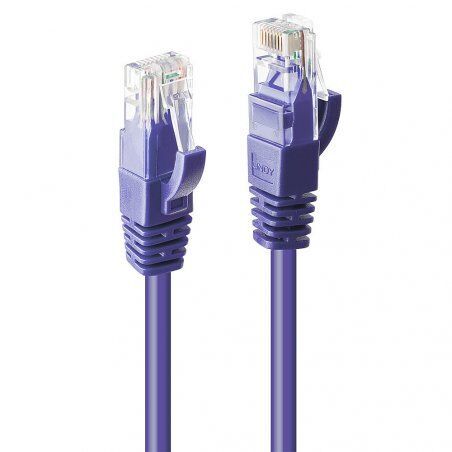 LINDY Cat.6 UTP Cable Purple 2m