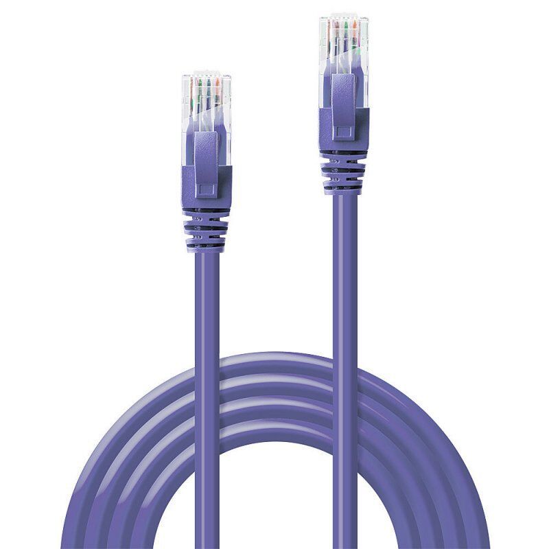 Lindy 2m Cat.6 U/UTP Cable, Purple