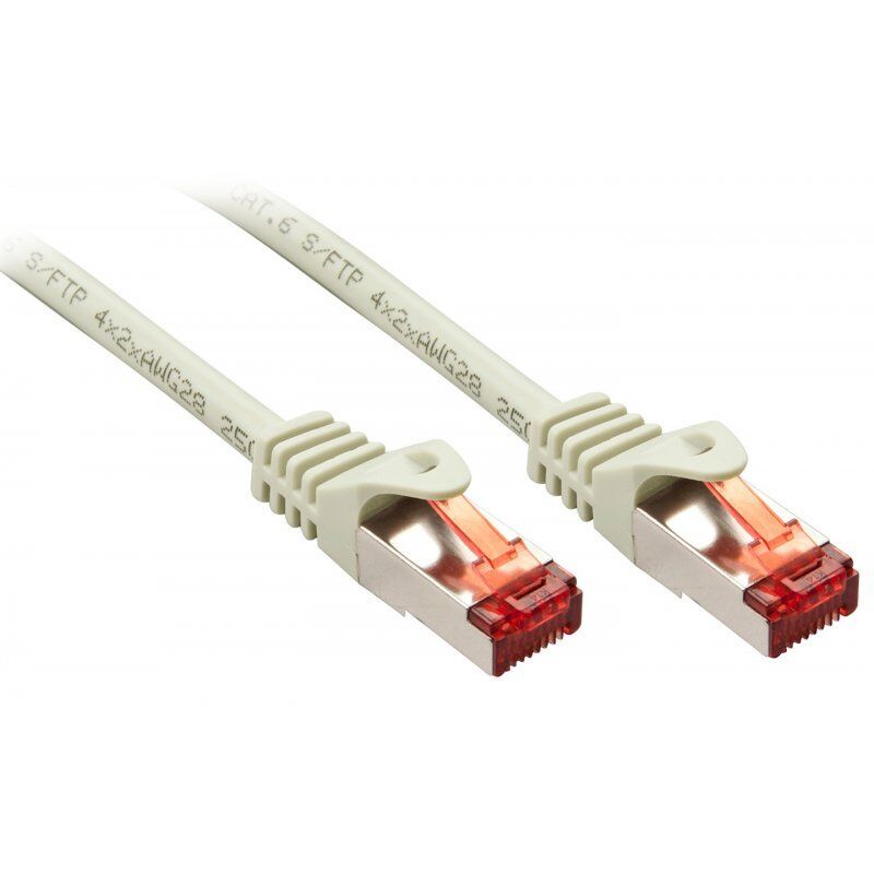 Lindy Cat.6 S/FTP 1m câble de réseau Gris Cat6 S/FTP (S-STP)