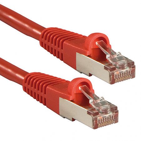 LINDY Basic Cat.6 S/FTP Cable Red 0.5m