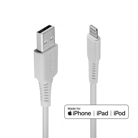 LINDY USB to Lightning Cable White 1m