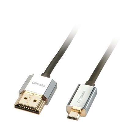 Lindy CROMO Slim HDMI High Speed A/D Cable, 1m