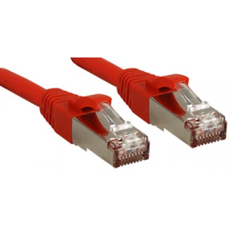 LINDY S/FTP Cat.6 Cable Red 0.5m