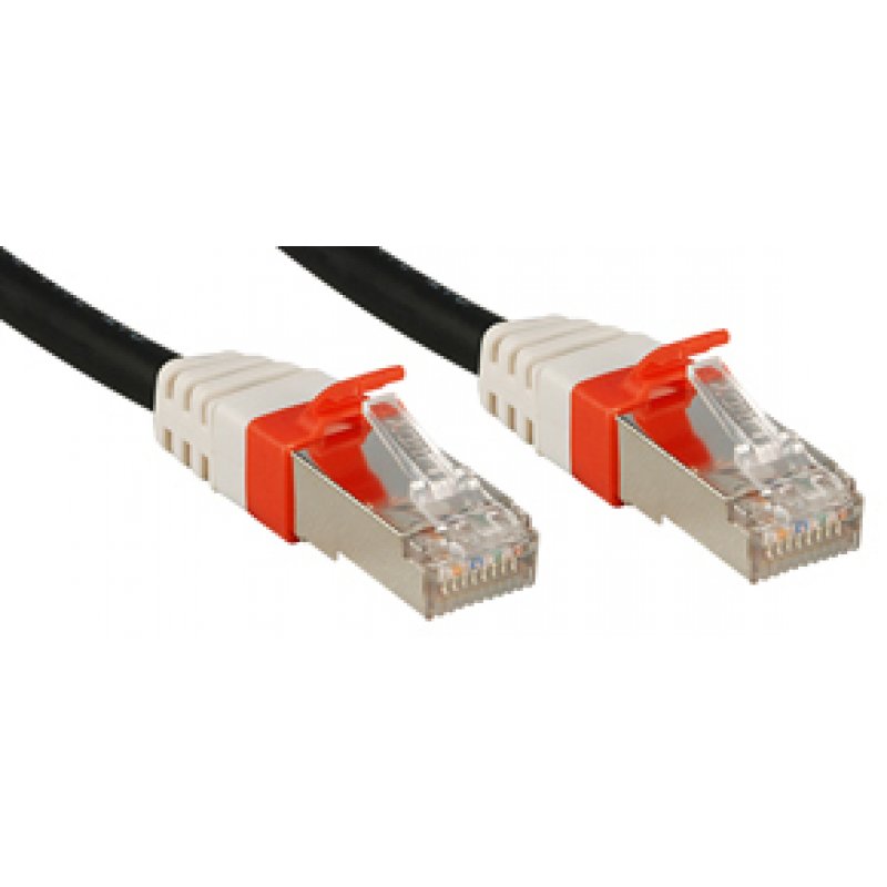 Lindy Cat.6 (A) SSTP / S/FTP PIMF Premium 1.0m networking cable Black 1 m