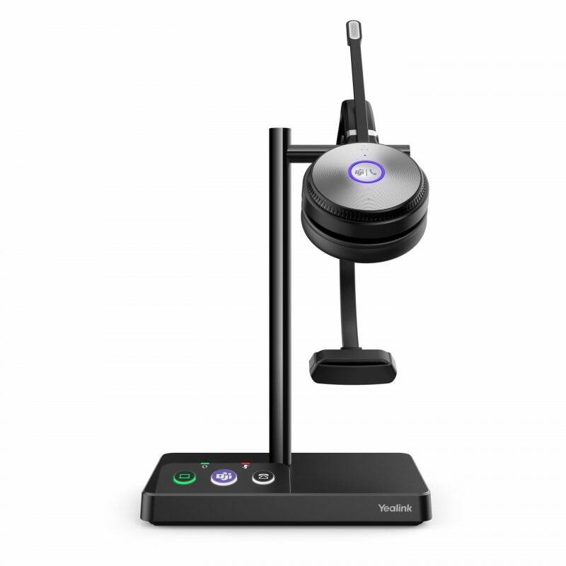 Yealink WH62 Mono UC Systèmes de conférences audio personnelle Sans fil Arceau Bureau/Centre d'appels Micro-USB Socle 