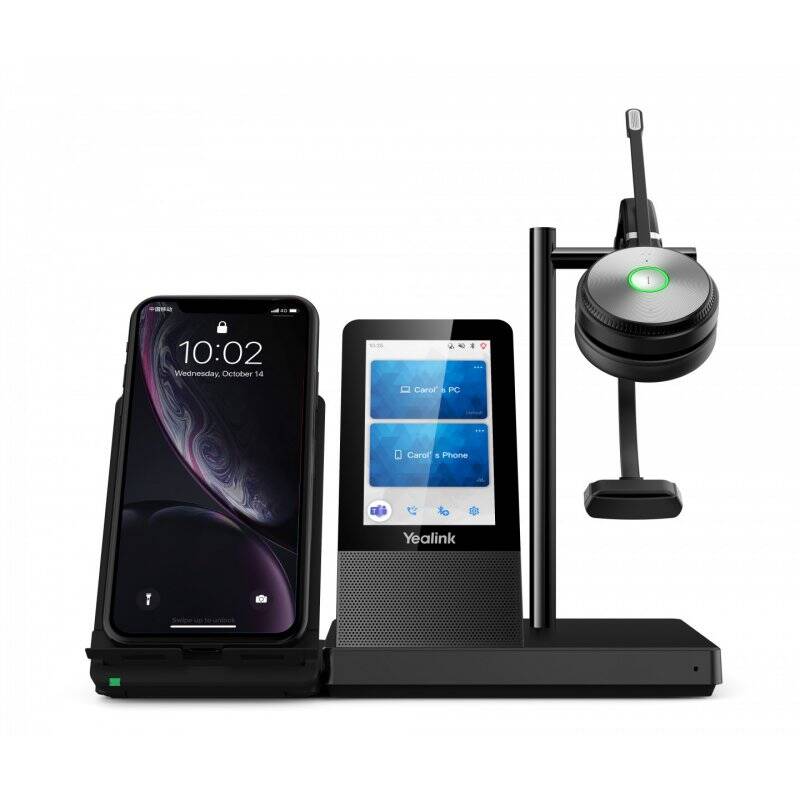 Yealink WH66 Mono UC Systèmes de conférences audio personnelle Sans fil Arceau Bureau/Centre d'appels USB Type-A Bluet