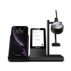 Yealink WH66 Mono Teams Systèmes de conférences audio personnelle Sans fil Arceau Bureau/Centre d'appels USB Type-A Bl