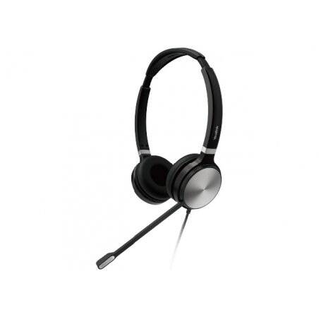 Yealink UH36 Dual Casque Avec fil Arceau Bureau/Centre d'appels USB Type-A Noir, Argent