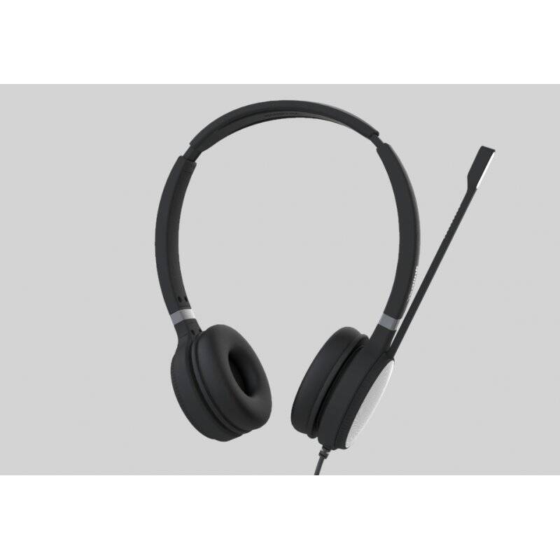 Yealink UH36 Dual Headset Wired Head-band Office/Call center USB Type-A Black, Silver