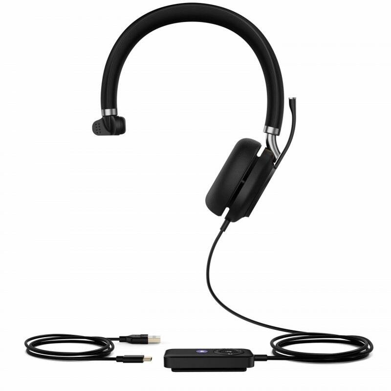 Yealink UH38 Mono UC Headset Wired & Wireless Head-band Office/Call center Bluetooth Black