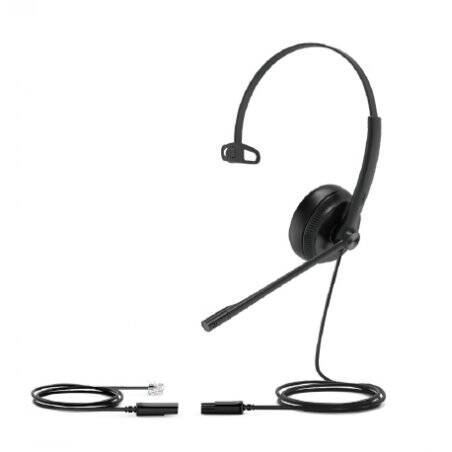 Yealink YHS34 Casque Avec fil Arceau Bureau/Centre d'appels Noir