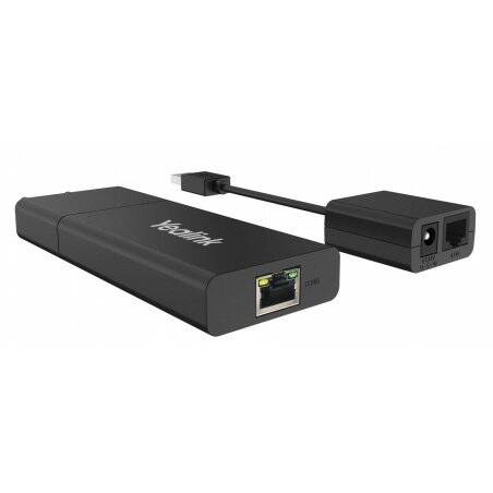 Yealink USB2CAT5E-EXT Émetteur et récepteur réseau Noir