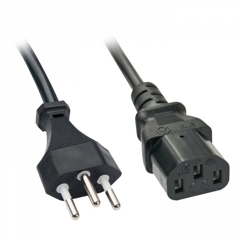 Lindy 30425 power cable Black 0.7 m C13 coupler