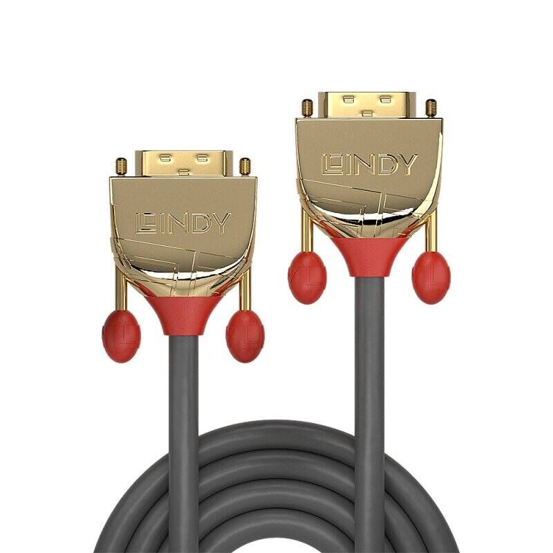 Lindy 7,5m DVI-D Dual Link Cable, Gold Line