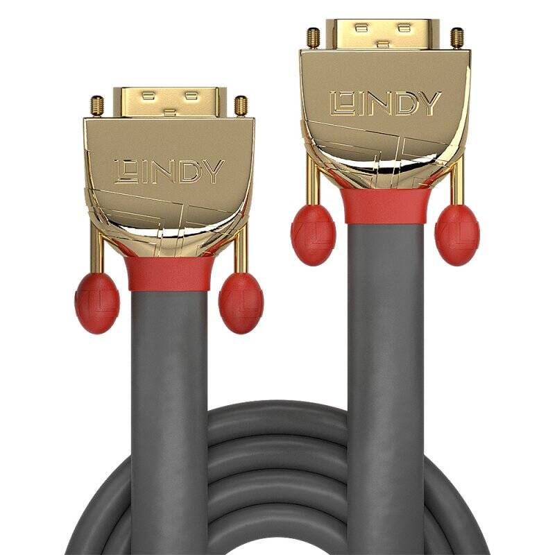 LINDY 15m DVI-D Dual Link Cable Gold