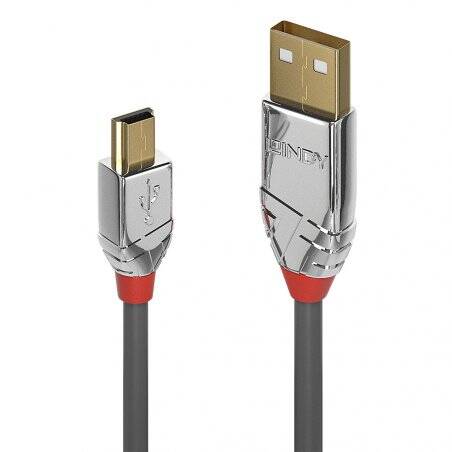 LINDY 3m USB 2.0 A/Mini-B Cable Cromo