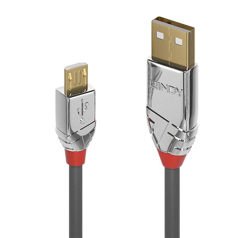 LINDY 5m USB 2.0 A/Micro-B Cable Cromo
