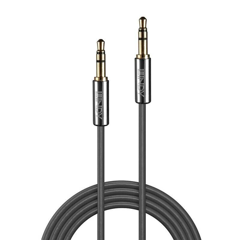 Lindy 1M 3.5MM AUDIO CABLE, CROMO LINE