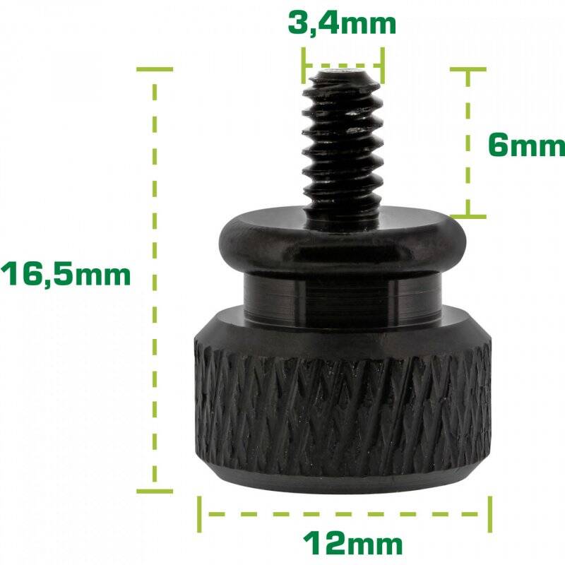 Thumbscrews case black bigpack (10pcs)