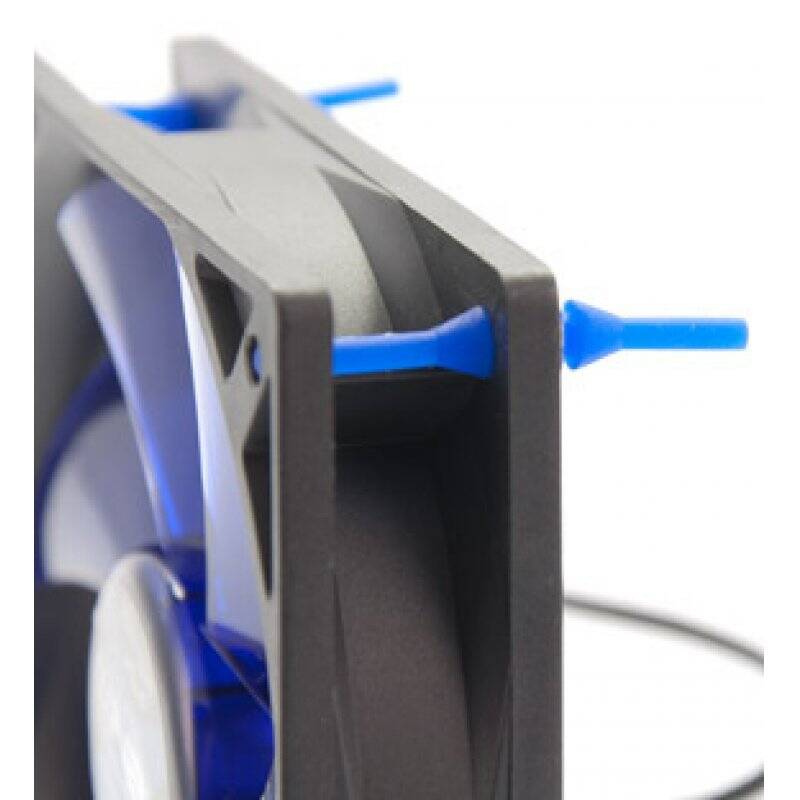 Noiseblocker NB-BlackSilentFan X1 80mm Computer case Fan Black, Blue