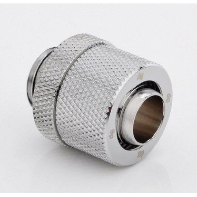 13/10mm (10x1,5mm) compression fitting  outer thread 1/4 - knurling - black nickel plated