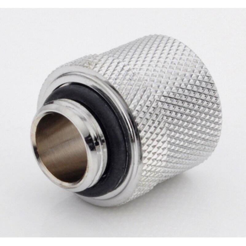 13/10mm (10x1,5mm) compression fitting  outer thread 1/4 - knurling - black nickel plated